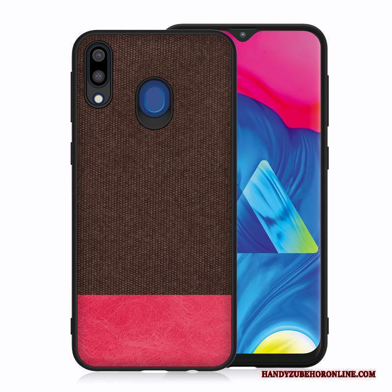 Custodia Samsung Galaxy M20 Silicone Pannotelefono, Cover Samsung Galaxy M20 Anti-caduta Blu