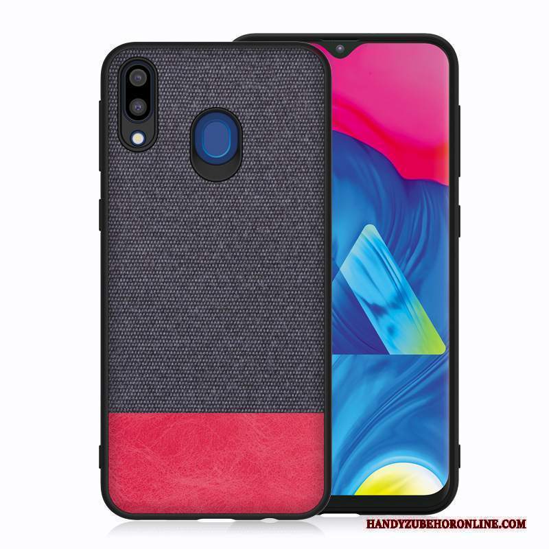 Custodia Samsung Galaxy M20 Silicone Pannotelefono, Cover Samsung Galaxy M20 Anti-caduta Blu