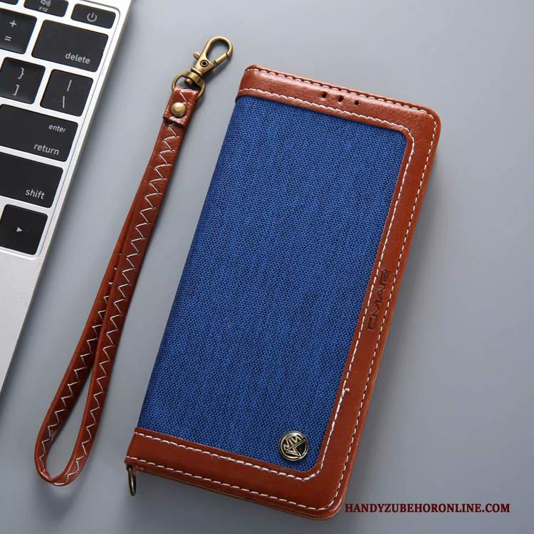 Custodia Samsung Galaxy Note 10 Pelle Telefono Colori Misti, Cover Samsung Galaxy Note 10 Folio Ornamenti Appesi Nero