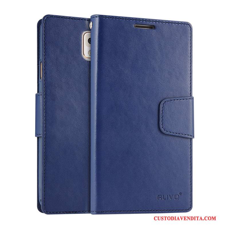 Custodia Samsung Galaxy Note 3 Folio Porpora Morbido, Cover Samsung Galaxy Note 3 Protezione Telefono
