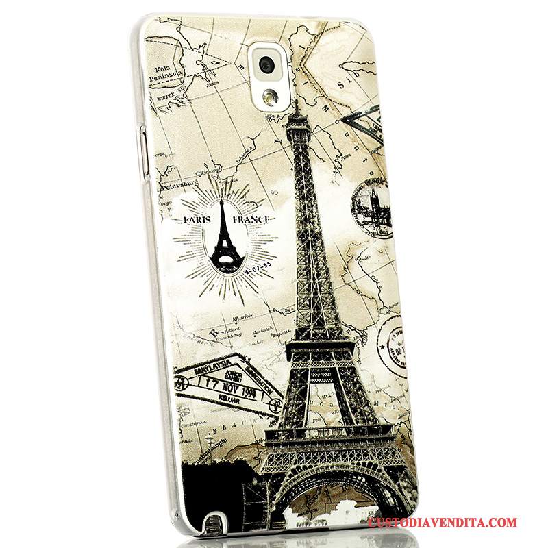 Custodia Samsung Galaxy Note 3 Goffratura Macchiati Sottile, Cover Samsung Galaxy Note 3 Protezione Coperchio Posterioretelefono