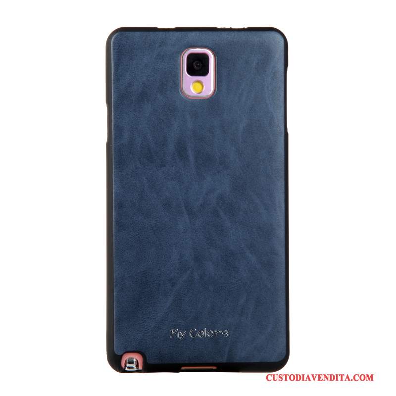Custodia Samsung Galaxy Note 3 Pelle Morbido Affari, Cover Samsung Galaxy Note 3 Protezione Telefono Cachi