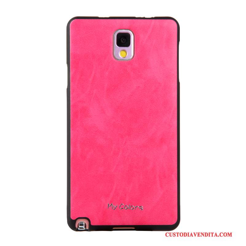 Custodia Samsung Galaxy Note 3 Pelle Morbido Affari, Cover Samsung Galaxy Note 3 Protezione Telefono Cachi