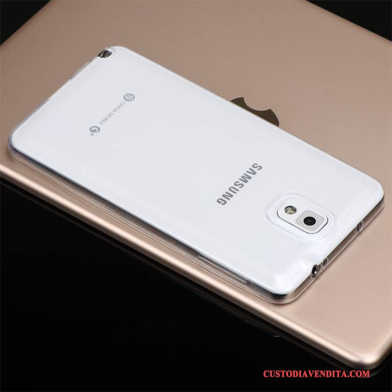 Custodia Samsung Galaxy Note 3 Silicone Porpora Trasparente, Cover Samsung Galaxy Note 3 Protezione Leggeretelefono