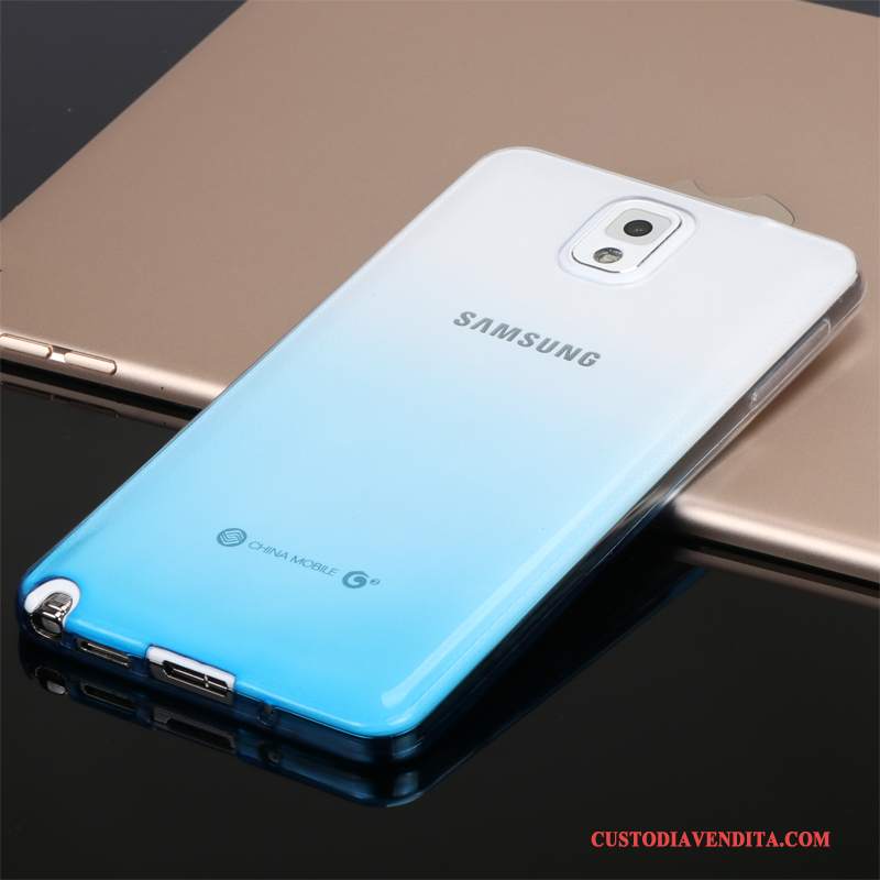 Custodia Samsung Galaxy Note 3 Silicone Porpora Trasparente, Cover Samsung Galaxy Note 3 Protezione Leggeretelefono