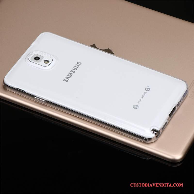 Custodia Samsung Galaxy Note 3 Silicone Porpora Trasparente, Cover Samsung Galaxy Note 3 Protezione Leggeretelefono