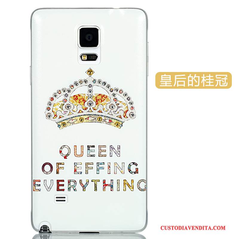Custodia Samsung Galaxy Note 4 Cartone Animato Sottile Rosa, Cover Samsung Galaxy Note 4 Protezione Bellotelefono