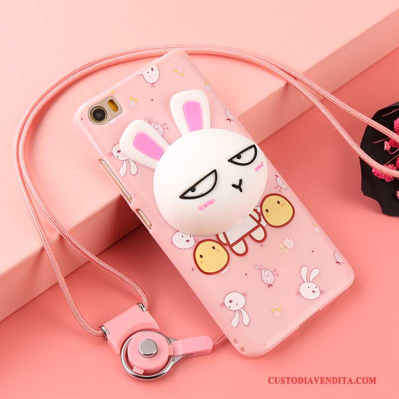 Custodia Samsung Galaxy Note 4 Cartone Animato Telefono Anti-caduta, Cover Samsung Galaxy Note 4 Silicone Tendenza Rosa