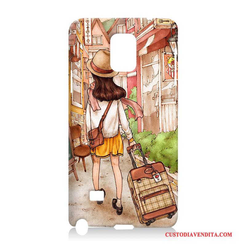 Custodia Samsung Galaxy Note 4 Silicone Morbido Blu, Cover Samsung Galaxy Note 4 Goffratura Telefono