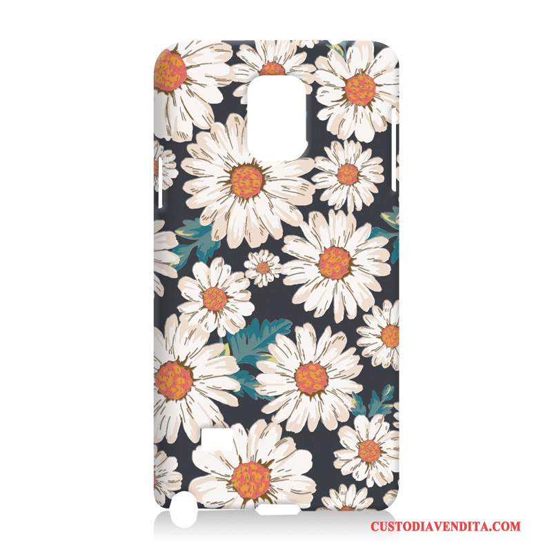 Custodia Samsung Galaxy Note 4 Silicone Morbido Blu, Cover Samsung Galaxy Note 4 Goffratura Telefono