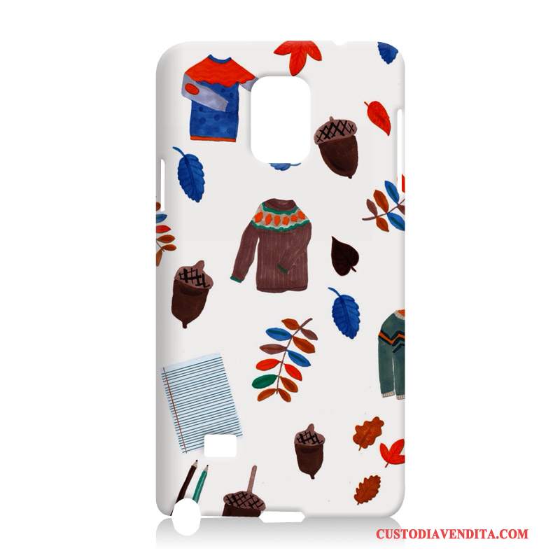 Custodia Samsung Galaxy Note 4 Silicone Morbido Blu, Cover Samsung Galaxy Note 4 Goffratura Telefono