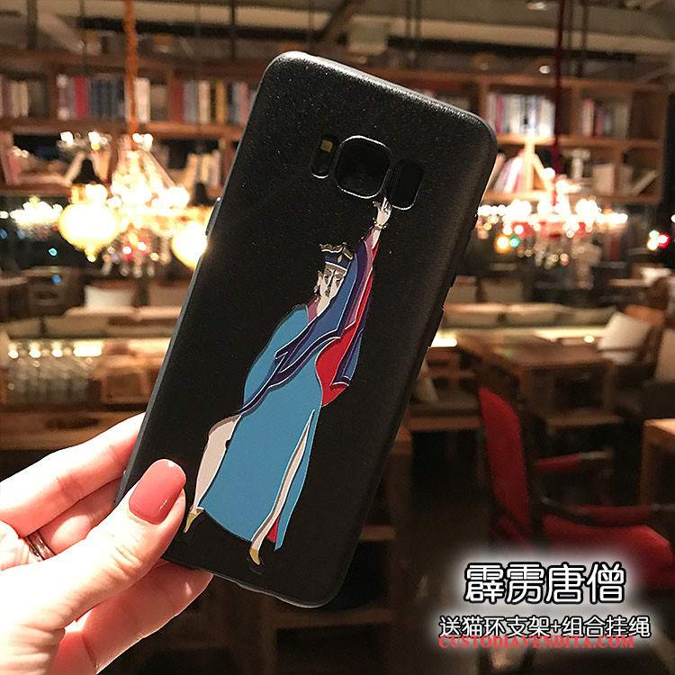 Custodia Samsung Galaxy Note 5 Goffratura Supportotelefono, Cover Samsung Galaxy Note 5 Silicone Morbido Macchiati