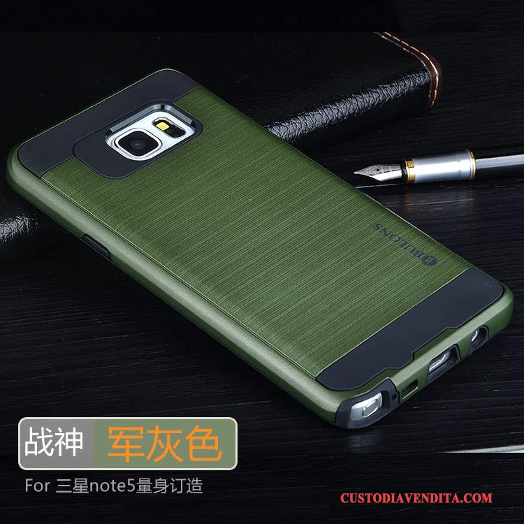 Custodia Samsung Galaxy Note 5 Silicone Colore Profondo Morbido, Cover Samsung Galaxy Note 5 Protezione Grigiotelefono