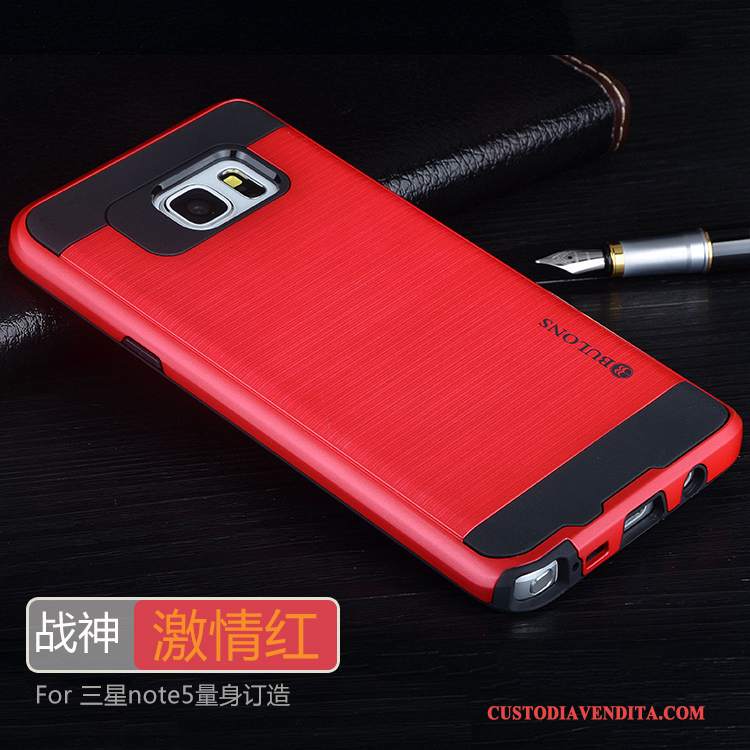 Custodia Samsung Galaxy Note 5 Silicone Colore Profondo Morbido, Cover Samsung Galaxy Note 5 Protezione Grigiotelefono