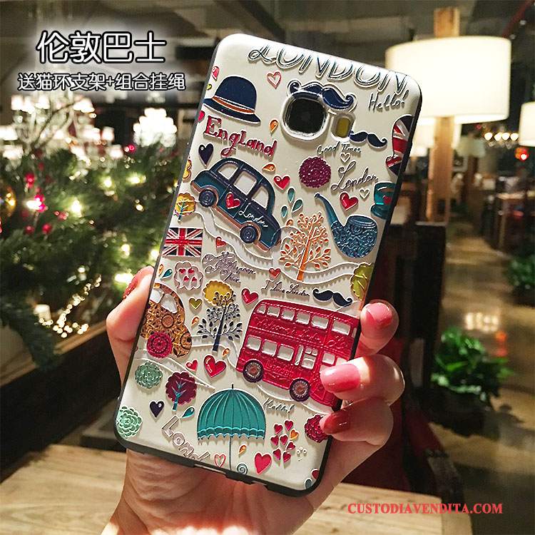 Custodia Samsung Galaxy Note 5 Silicone Supportotelefono, Cover Samsung Galaxy Note 5 Colore Macchiati Ornamenti Appesi