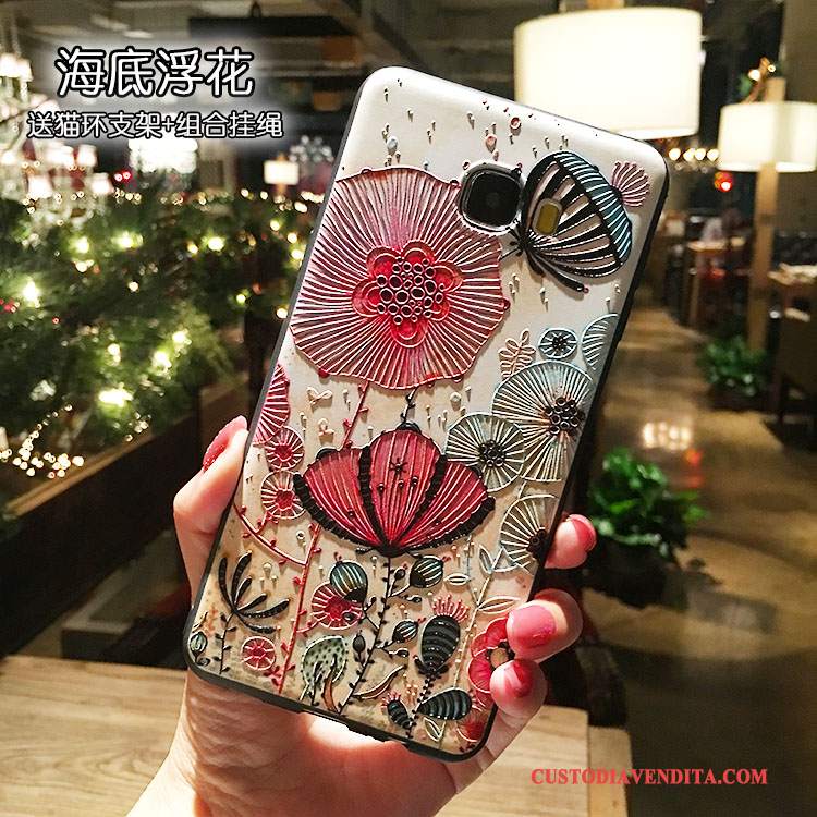 Custodia Samsung Galaxy Note 5 Silicone Supportotelefono, Cover Samsung Galaxy Note 5 Colore Macchiati Ornamenti Appesi