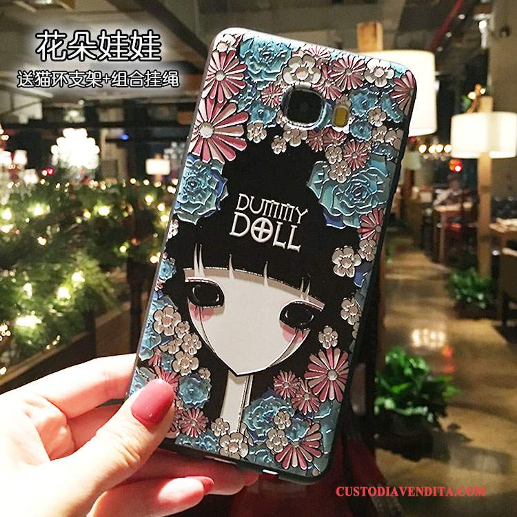 Custodia Samsung Galaxy Note 5 Silicone Supportotelefono, Cover Samsung Galaxy Note 5 Colore Macchiati Ornamenti Appesi