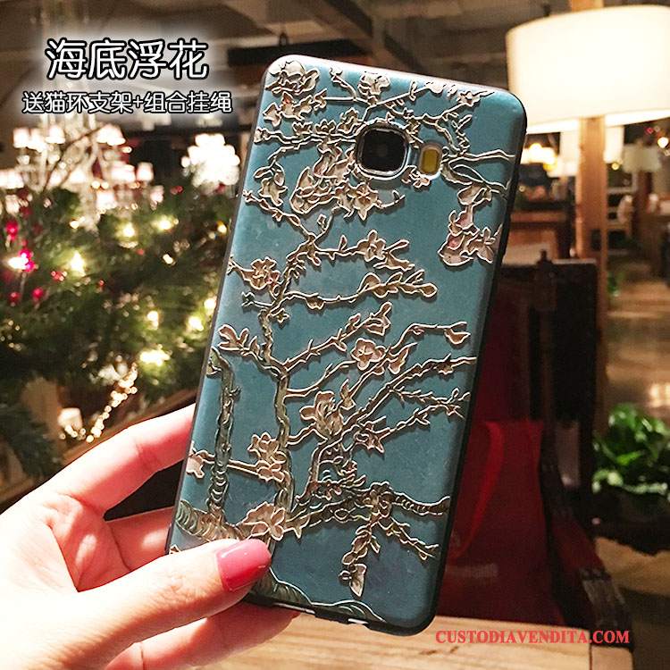 Custodia Samsung Galaxy Note 5 Silicone Supportotelefono, Cover Samsung Galaxy Note 5 Colore Macchiati Ornamenti Appesi