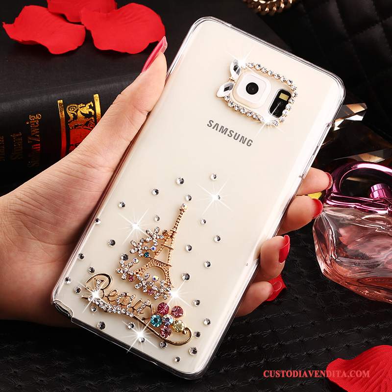 Custodia Samsung Galaxy Note 5 Strass Bianco Anti-caduta, Cover Samsung Galaxy Note 5 Protezione Trasparentetelefono