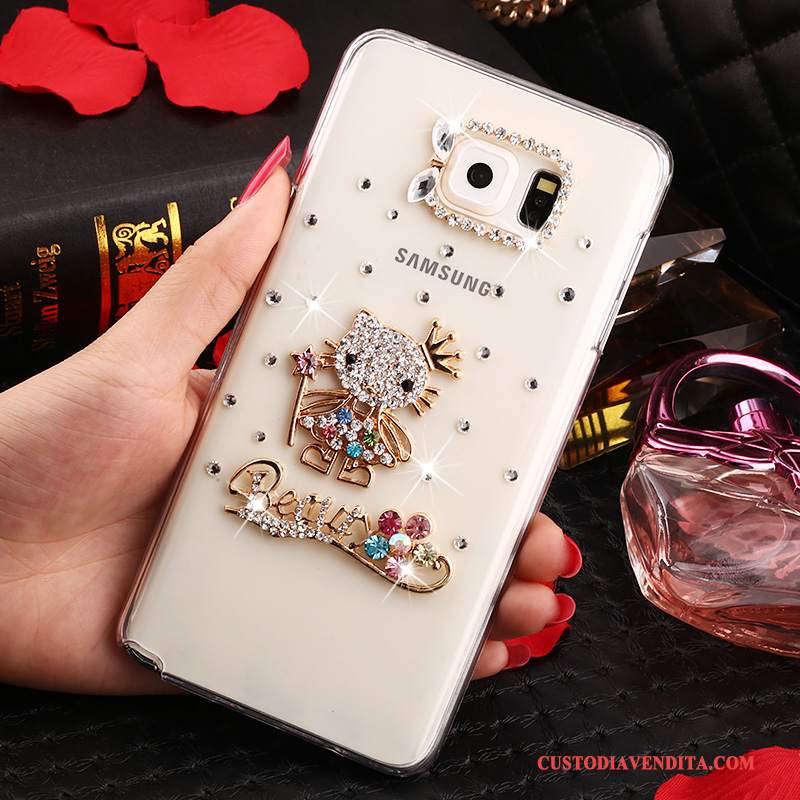 Custodia Samsung Galaxy Note 5 Strass Bianco Anti-caduta, Cover Samsung Galaxy Note 5 Protezione Trasparentetelefono