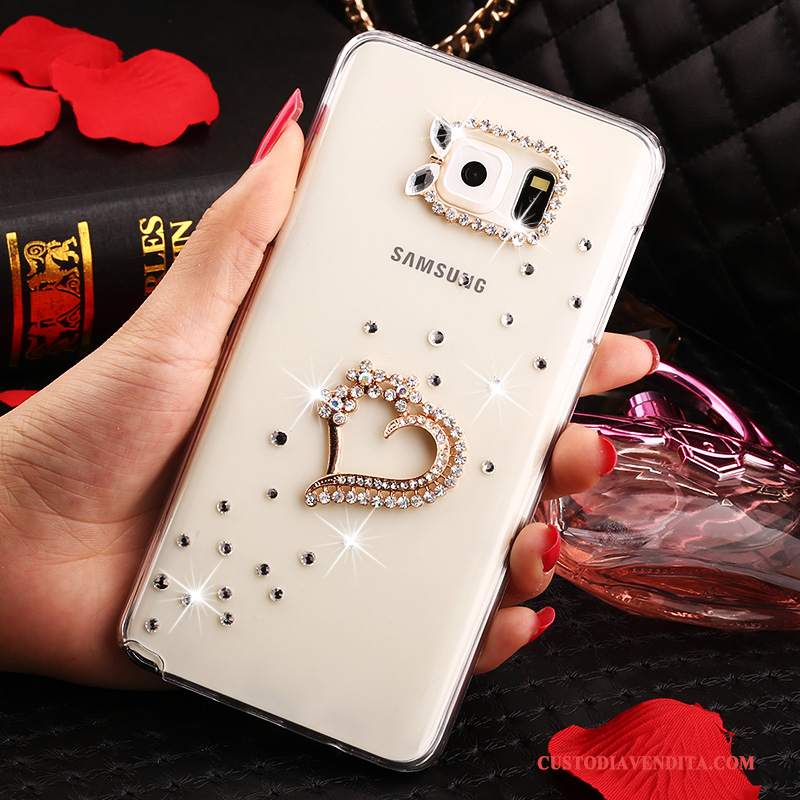Custodia Samsung Galaxy Note 5 Strass Bianco Anti-caduta, Cover Samsung Galaxy Note 5 Protezione Trasparentetelefono