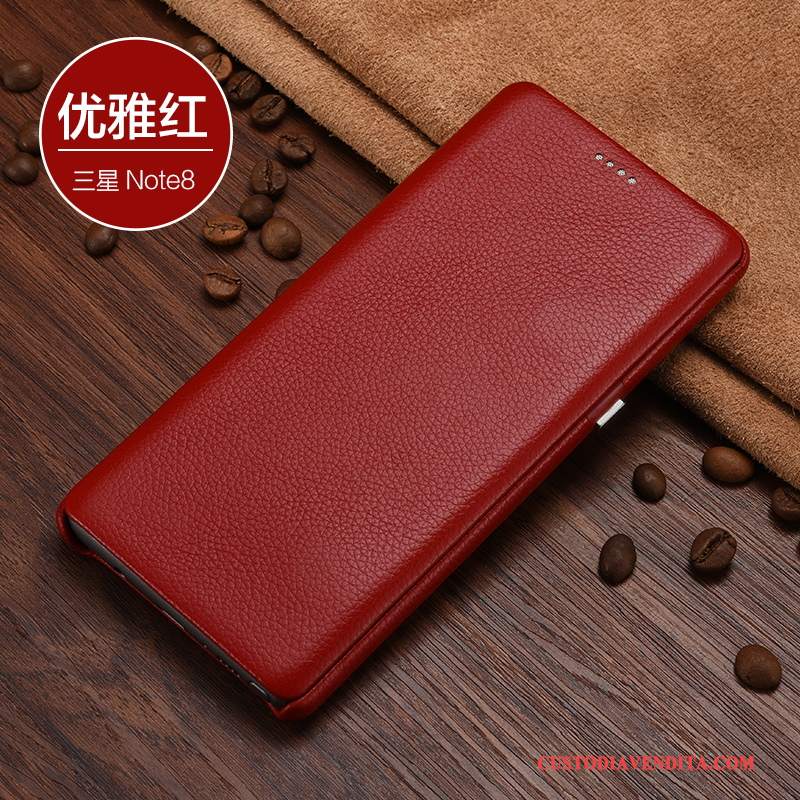 Custodia Samsung Galaxy Note 8 Pelle Anti-cadutatelefono, Cover Samsung Galaxy Note 8 Folio Affari