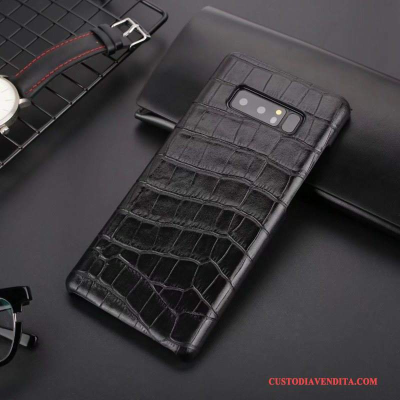 Custodia Samsung Galaxy Note 8 Pelle Di Personalità Vino Rosso, Cover Samsung Galaxy Note 8 Telefono Anti-caduta