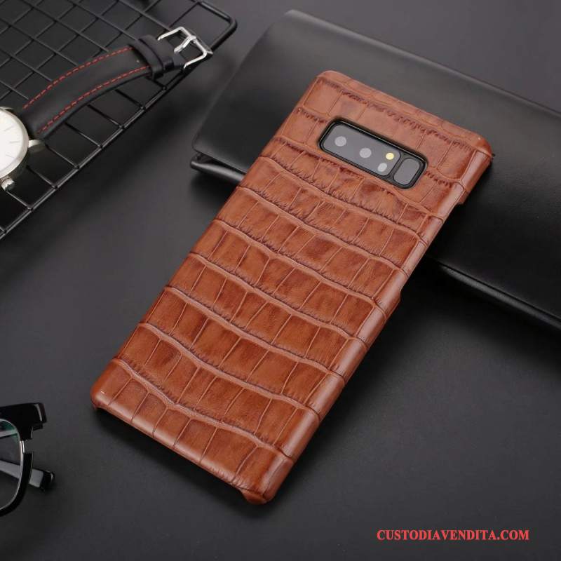 Custodia Samsung Galaxy Note 8 Pelle Di Personalità Vino Rosso, Cover Samsung Galaxy Note 8 Telefono Anti-caduta
