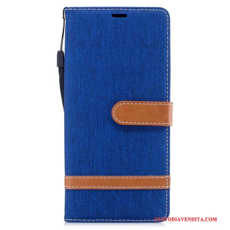Custodia Samsung Galaxy Note 8 Protezione Denim Tutto Incluso, Cover Samsung Galaxy Note 8 Portafoglio Tendenza Rosso