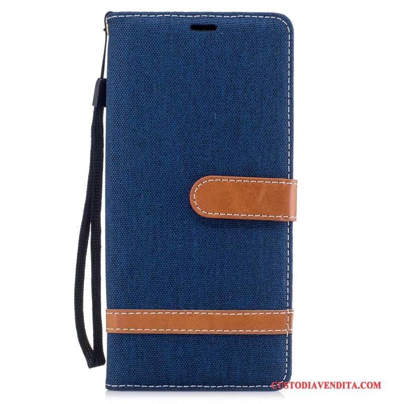 Custodia Samsung Galaxy Note 8 Protezione Denim Tutto Incluso, Cover Samsung Galaxy Note 8 Portafoglio Tendenza Rosso