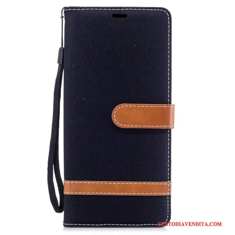 Custodia Samsung Galaxy Note 8 Protezione Denim Tutto Incluso, Cover Samsung Galaxy Note 8 Portafoglio Tendenza Rosso