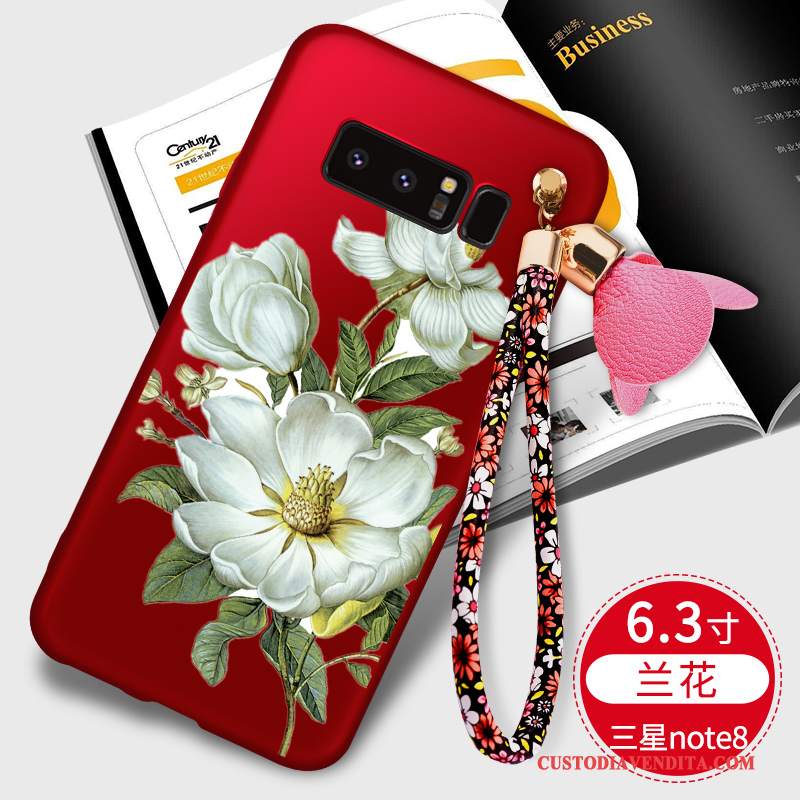 Custodia Samsung Galaxy Note 8 Silicone Anti-caduta Nero, Cover Samsung Galaxy Note 8 Telefono Tutto Incluso