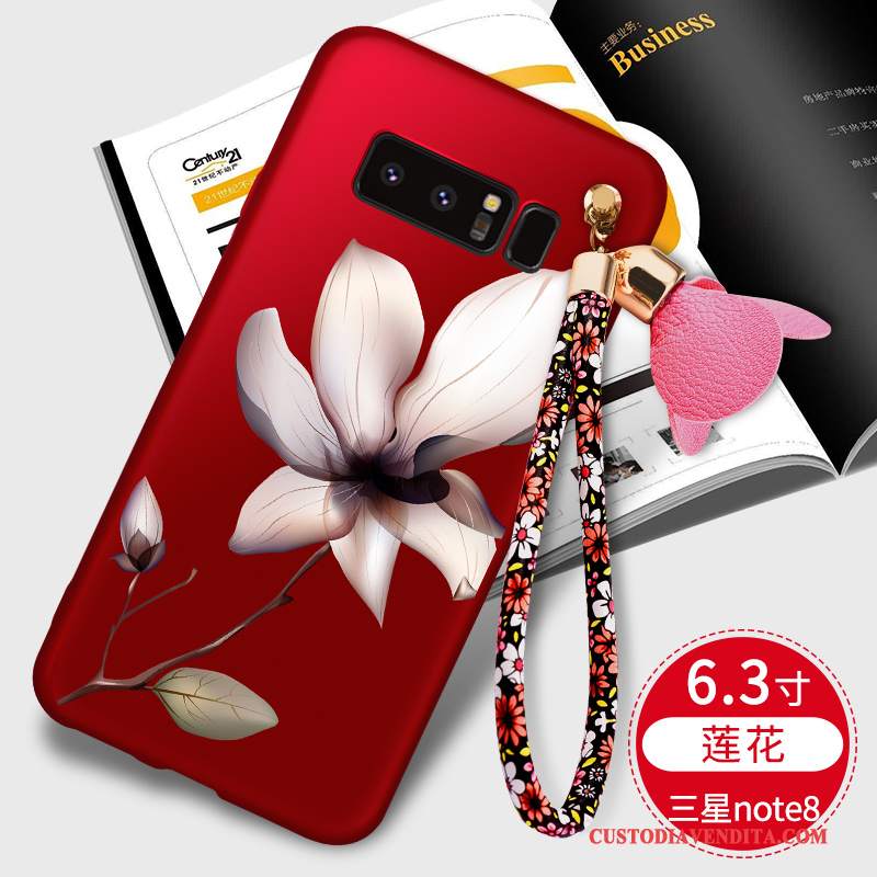 Custodia Samsung Galaxy Note 8 Silicone Anti-caduta Nero, Cover Samsung Galaxy Note 8 Telefono Tutto Incluso