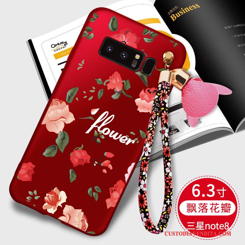 Custodia Samsung Galaxy Note 8 Silicone Anti-caduta Nero, Cover Samsung Galaxy Note 8 Telefono Tutto Incluso