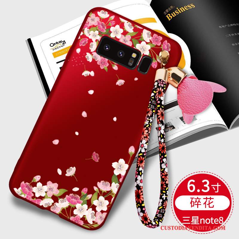 Custodia Samsung Galaxy Note 8 Silicone Anti-caduta Nero, Cover Samsung Galaxy Note 8 Telefono Tutto Incluso