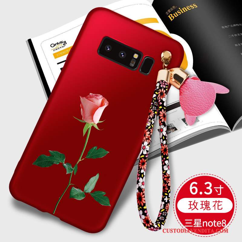 Custodia Samsung Galaxy Note 8 Silicone Anti-caduta Nero, Cover Samsung Galaxy Note 8 Telefono Tutto Incluso