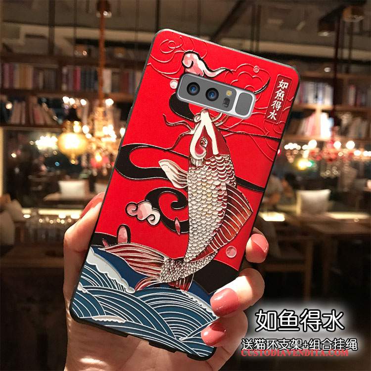 Custodia Samsung Galaxy Note 8 Silicone Tendenzatelefono, Cover Samsung Galaxy Note 8 Ornamenti Appesi Vento