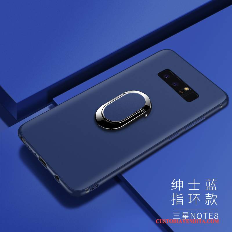 Custodia Samsung Galaxy Note 8 Silicone Tutto Incluso Anti-caduta, Cover Samsung Galaxy Note 8 Nero Morbido
