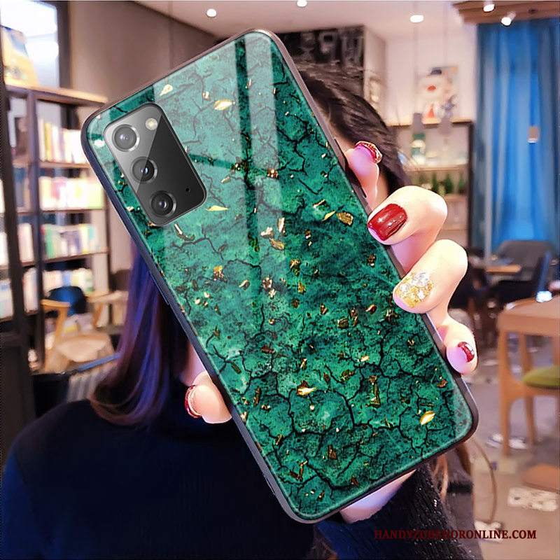 Custodia Samsung Galaxy Note20 Telefono Rosa, Cover Samsung Galaxy Note20 Vetro Leopardate