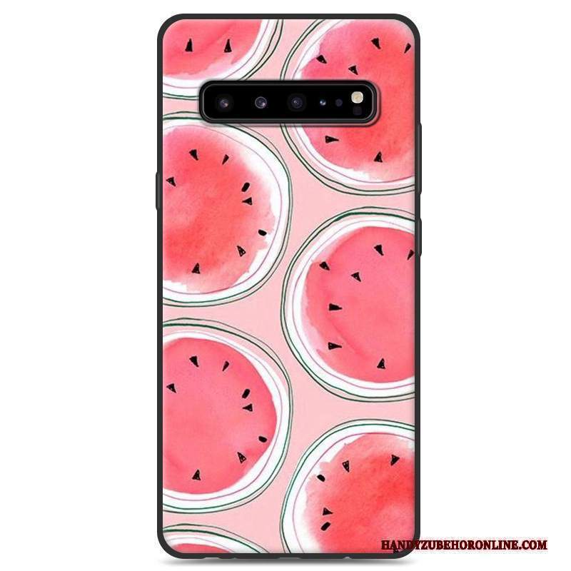 Custodia Samsung Galaxy S10 5g Silicone Grigio Nero, Cover Samsung Galaxy S10 5g Protezione Di Personalitàtelefono