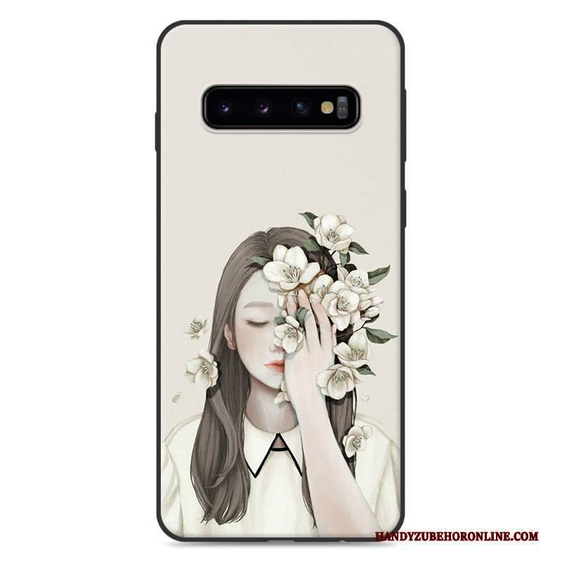 Custodia Samsung Galaxy S10 Fresco Piccola, Cover Samsung Galaxy S10 Arte Verde
