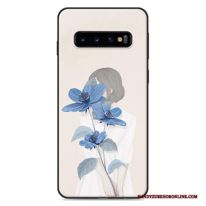 Custodia Samsung Galaxy S10 Fresco Piccola, Cover Samsung Galaxy S10 Arte Verde