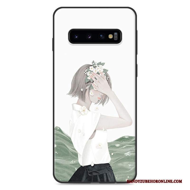Custodia Samsung Galaxy S10 Fresco Piccola, Cover Samsung Galaxy S10 Arte Verde