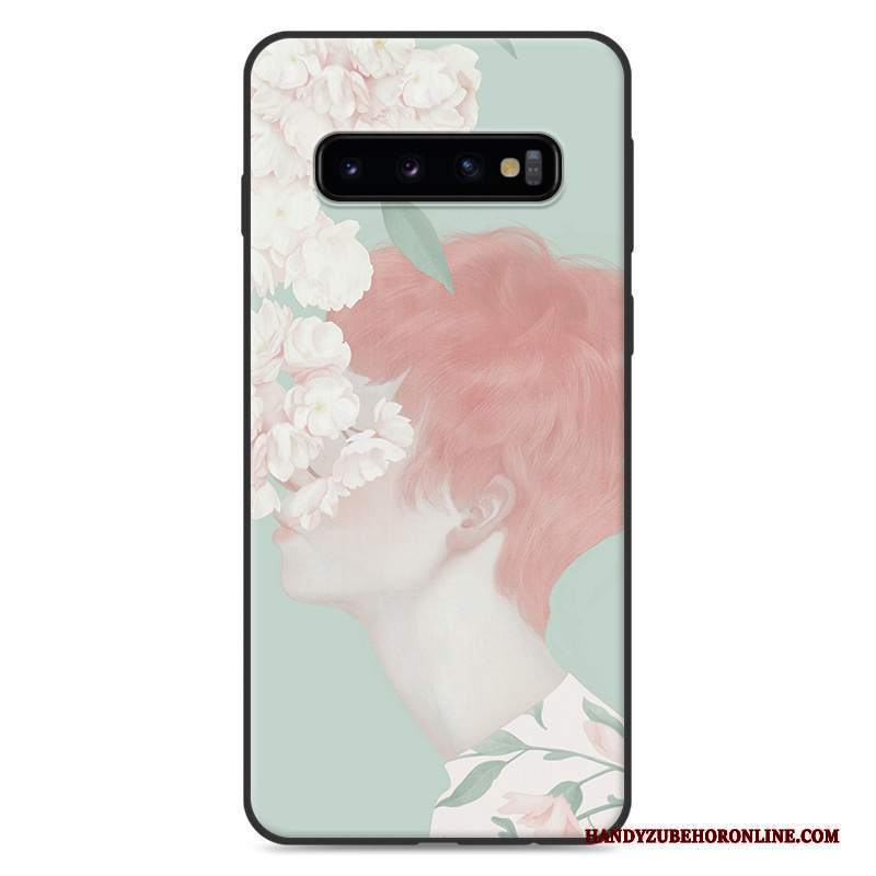 Custodia Samsung Galaxy S10 Fresco Piccola, Cover Samsung Galaxy S10 Arte Verde