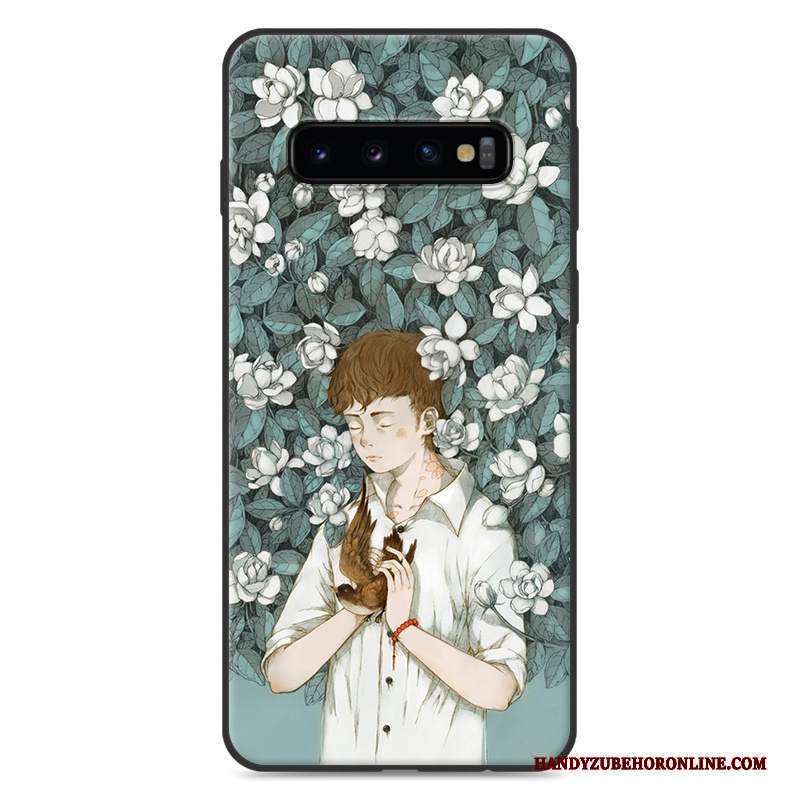 Custodia Samsung Galaxy S10 Fresco Piccola, Cover Samsung Galaxy S10 Arte Verde