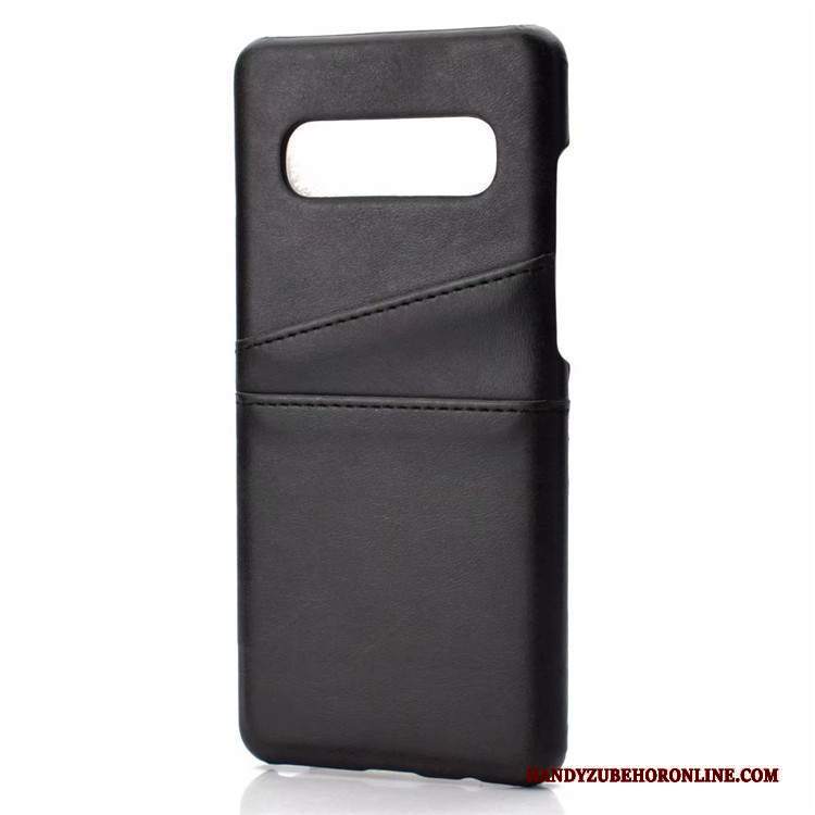 Custodia Samsung Galaxy S10 Pelle Blu Modello, Cover Samsung Galaxy S10 Protezione Mucca Piccola