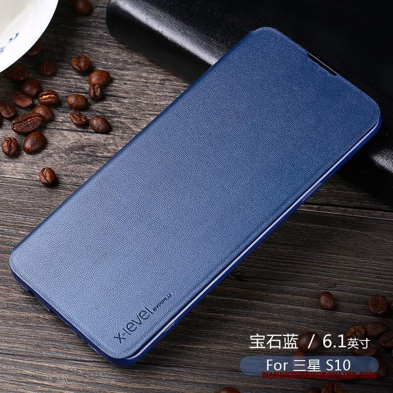 Custodia Samsung Galaxy S10 Protezione Di Personalità Sottile, Cover Samsung Galaxy S10 Folio Tutto Inclusotelefono