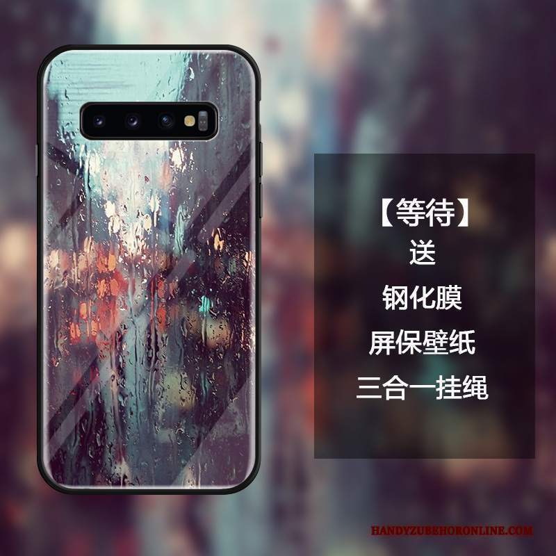 Custodia Samsung Galaxy S10 Protezione Nero Anti-caduta, Cover Samsung Galaxy S10 Moda Telefono Marchio Di Tendenza