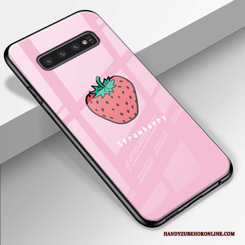 Custodia Samsung Galaxy S10 Silicone Morbido Piccola, Cover Samsung Galaxy S10 Creativo Tendenza Verde