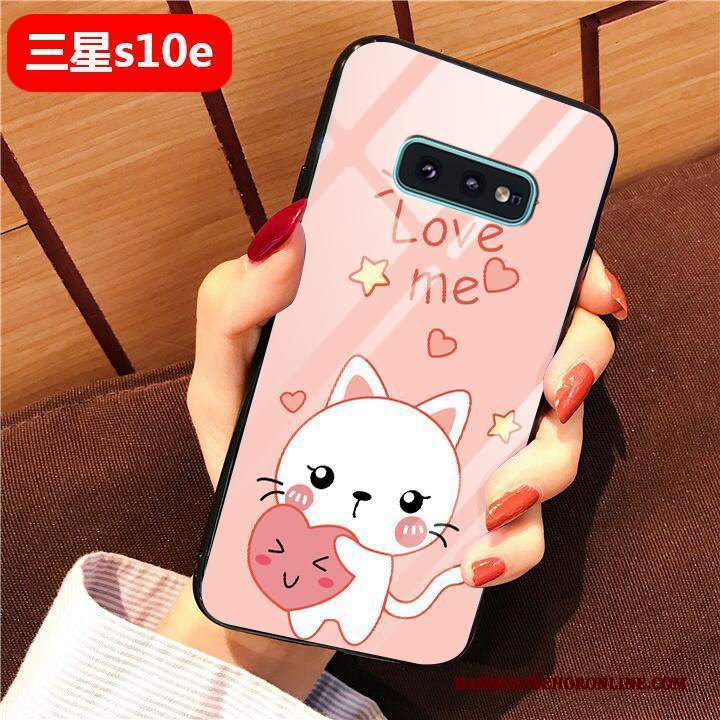Custodia Samsung Galaxy S10e Silicone Difficile Arte, Cover Samsung Galaxy S10e Cartone Animato Telefono Giallo